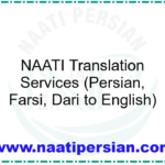 NAATI Translation Services (Persian, Farsi, Dari to English)