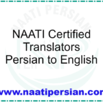 NAATI Certified Translators Persian to English
